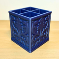 Victorian Floral Pen Holder