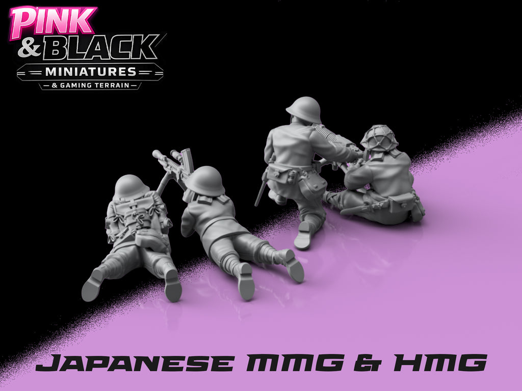 WWII Japanese HMG & MMG Teams