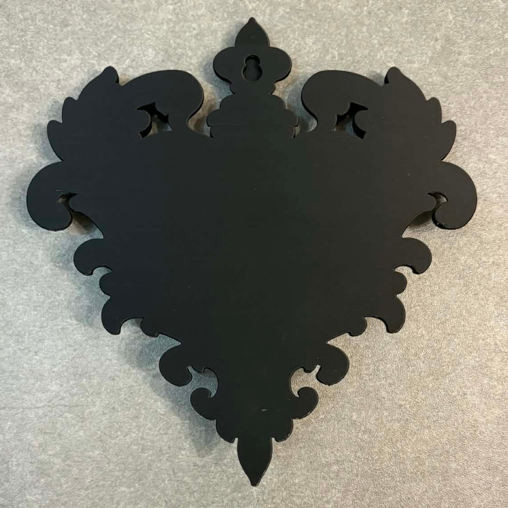 Shimmer Gothic Heart Wall Plaque