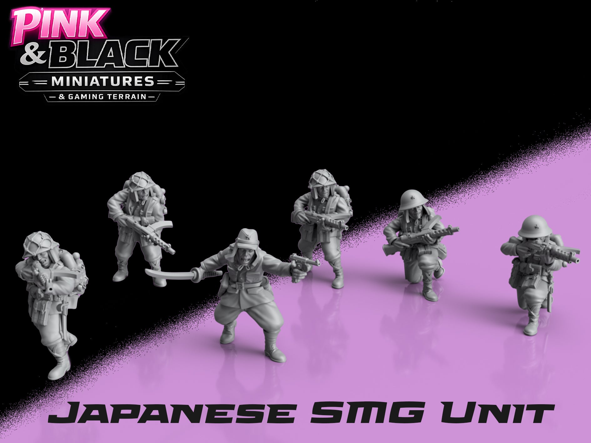 WWII Japanese SMG Troops & Officer