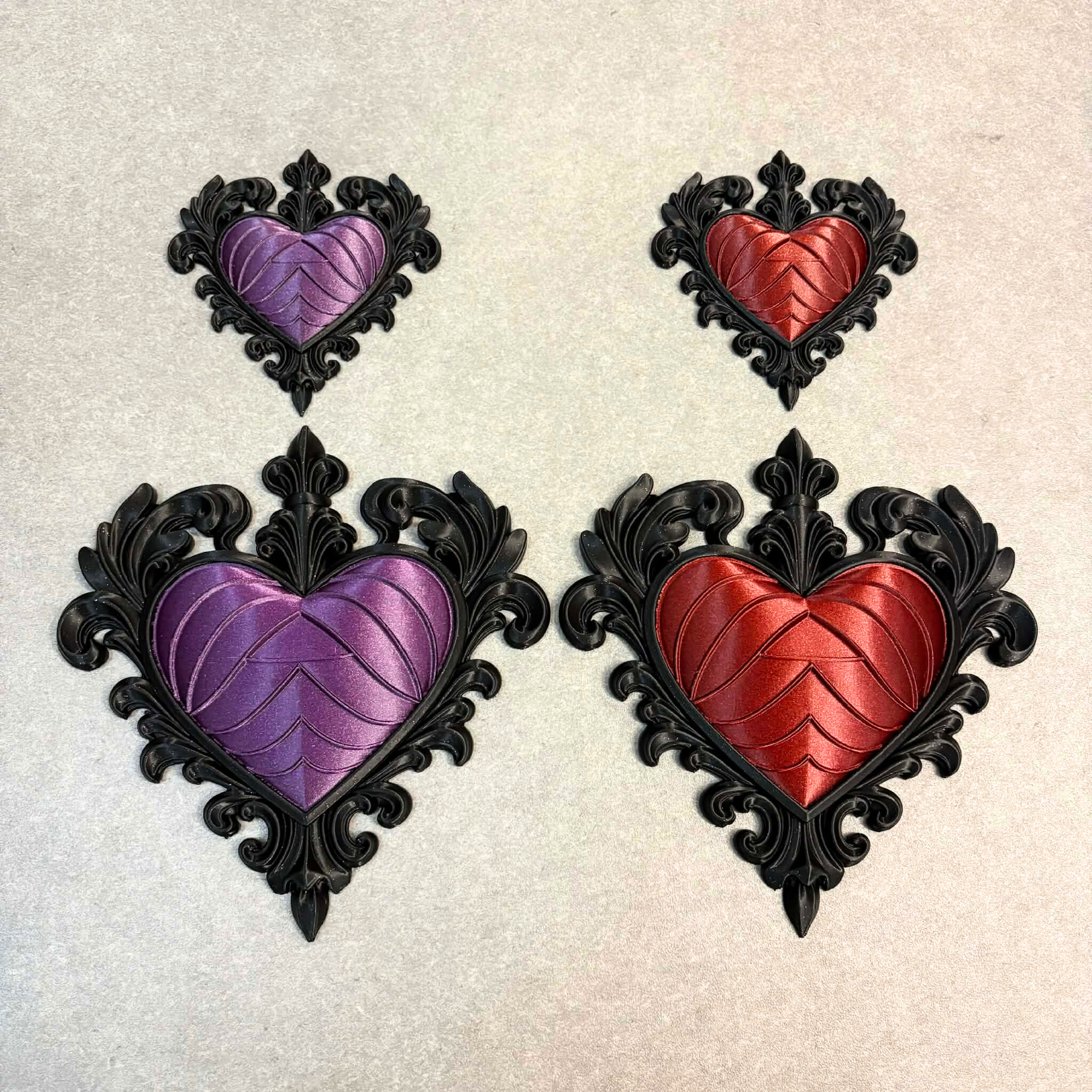 Shimmer Gothic Heart Wall Plaque