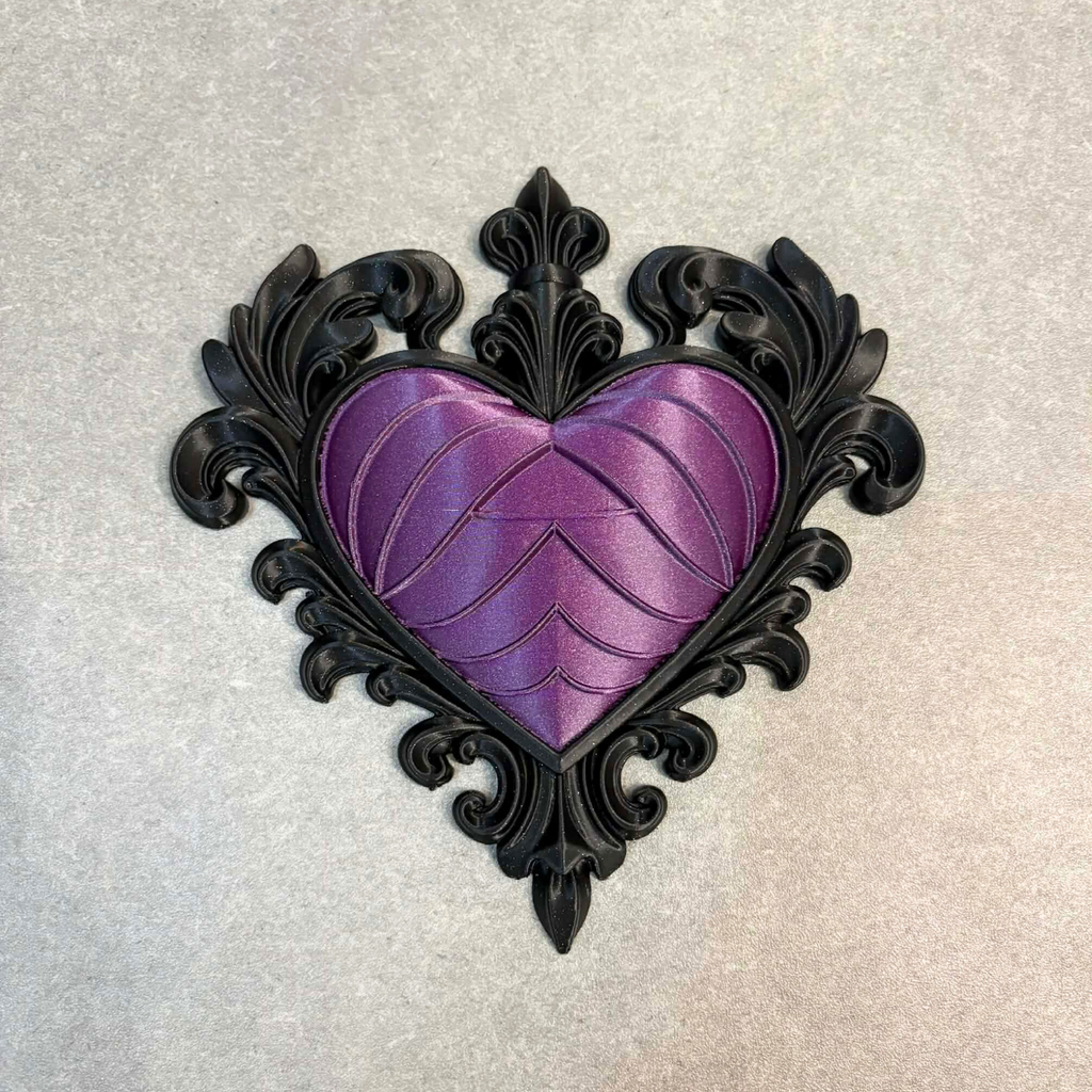 Shimmer Gothic Heart Wall Plaque