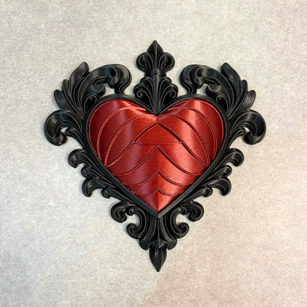 Shimmer Gothic Heart Wall Plaque