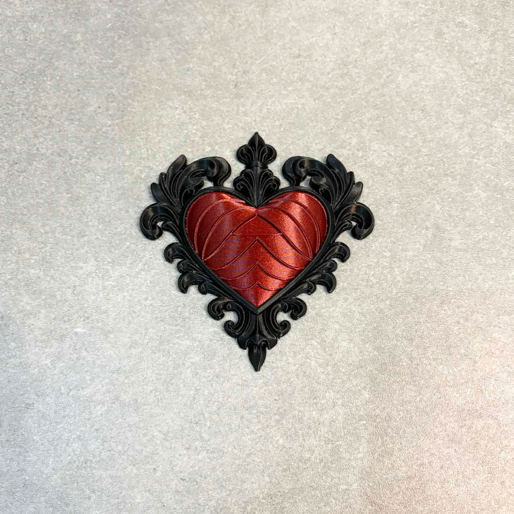 Shimmer Gothic Heart Wall Plaque