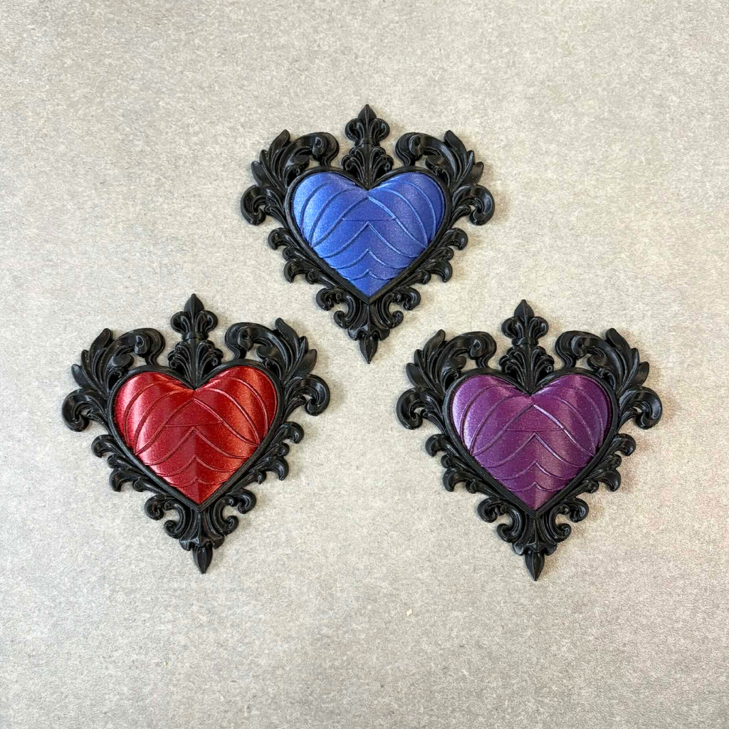 Shimmer Gothic Heart Wall Plaque